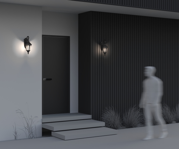 Уличный настенный светильник Goiri O029WL-01BZ