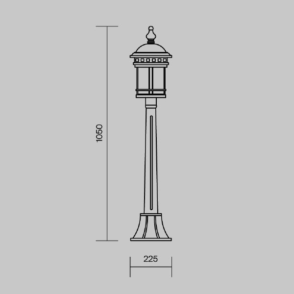 Уличный наземный светильник Salamanca O031FL-01BR