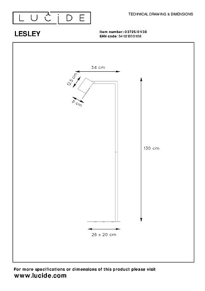 Торшер Lesley 03725/01/30
