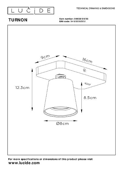 Светильник спот Turnon 09928/05/30