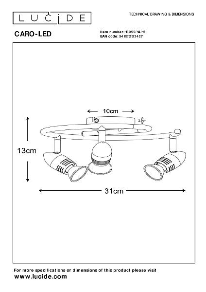 Светильник спот Caro-Led 13955/14/12