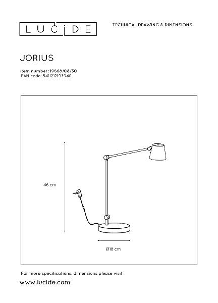 Настольная лампа Jorius 19668/08/30