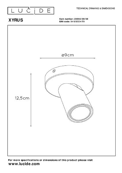 Светильник спот Xyrus 23954/06/30