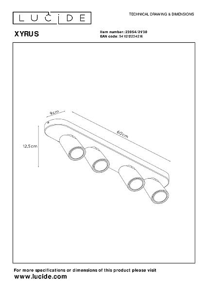 Светильник спот Xyrus 23954/21/30