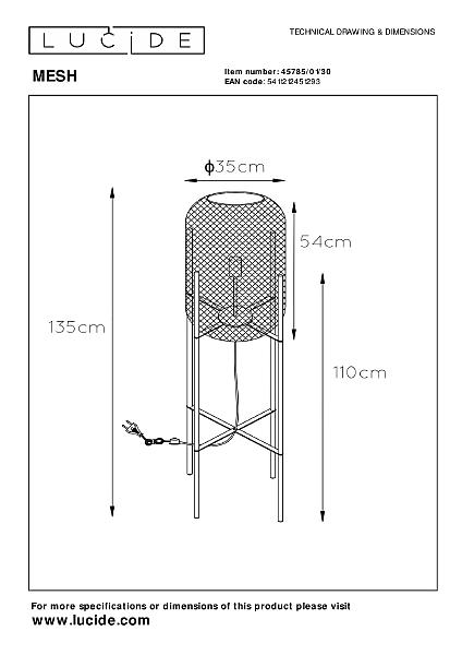 Настольная лампа Mesh 45785/01/30