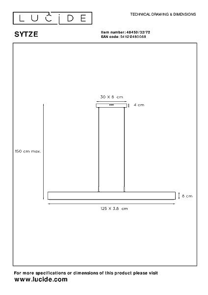 Светильник подвесной Sytze 48450/32/72
