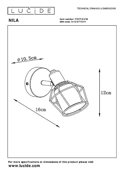 Светильник спот Nila 77977/01/30