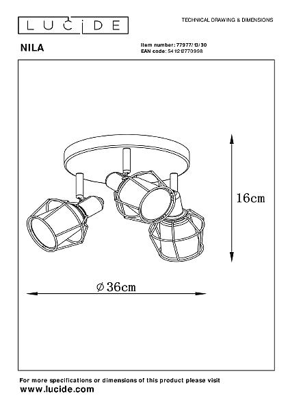 Светильник спот Nila 77977/13/30