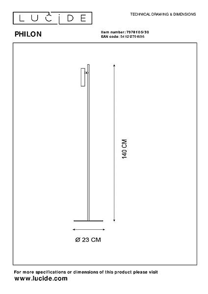 Торшер Philon 79781/05/30