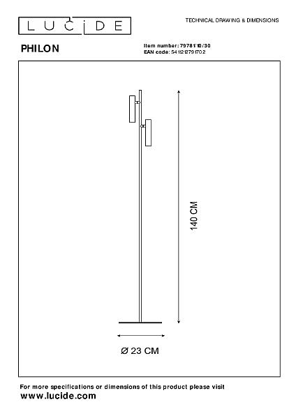 Торшер Philon 79781/10/30