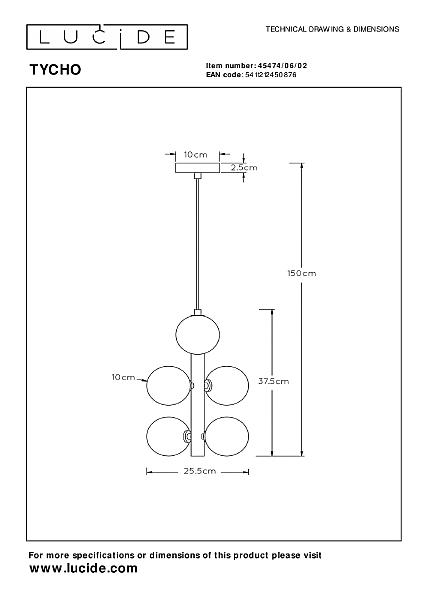 Подвесная люстра Tycho 45474/06/02