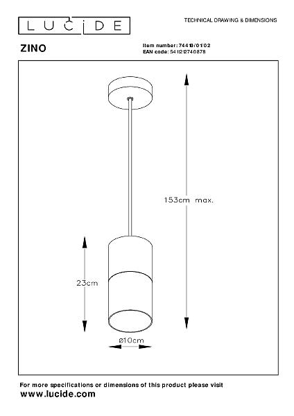 Светильник подвесной Zino 74410/01/02