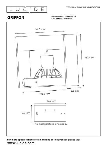 Светильник спот Griffon 22969/12/30