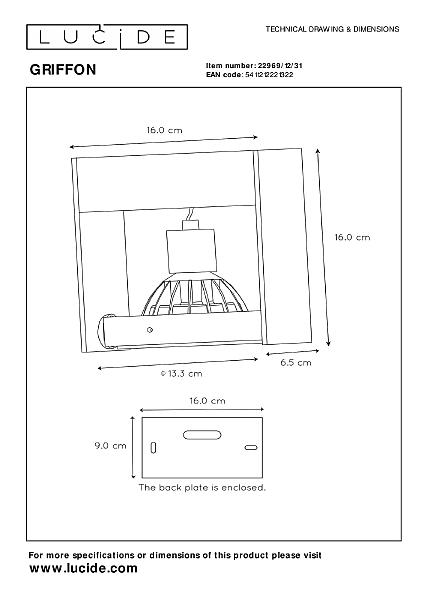 Светильник спот Griffon 22969/12/31
