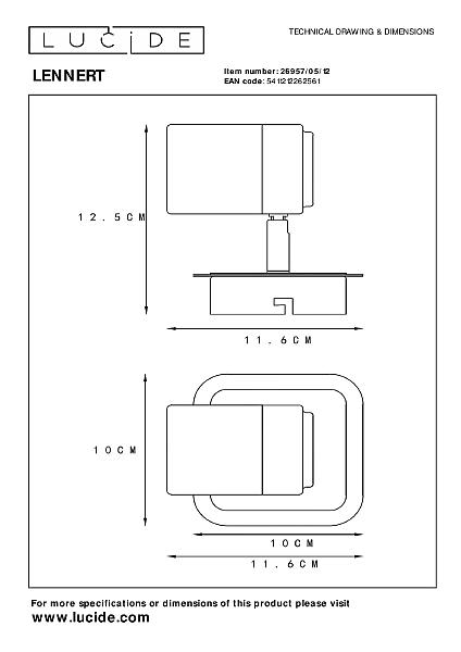 Светильник спот Lennert 26957/05/12