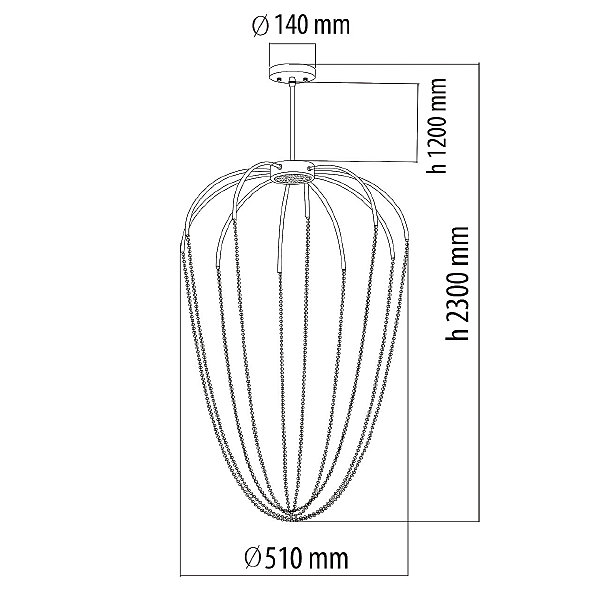 Светильник подвесной Стелла 412010601