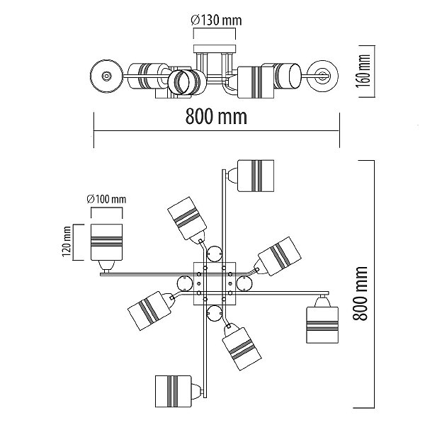 Потолочная люстра Олимпия 638018808