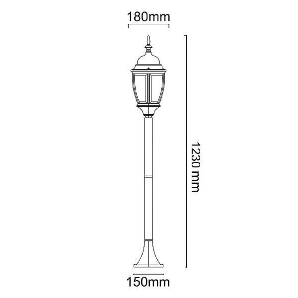 Столб фонарный уличный Фабур 804041001