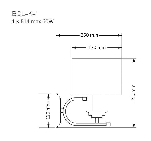 Настенное бра Bolt BOL-K-1(N)