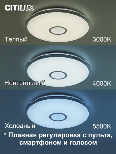 Светильник потолочный Старлайт Смарт CL703A60G