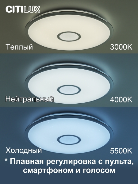 Светильник потолочный Старлайт Смарт CL703A80G