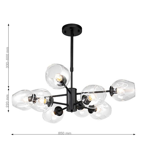Люстра на штанге Recens 2626-8P