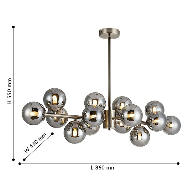 Люстра на штанге Varietas 2650-14P