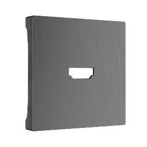 WL04-HDMI-CP/ Накладка для розетки HDMI (графит рифленый)