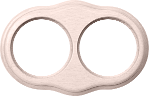 WL20-frame-02 / Рамка на 2 поста (беленый дуб)