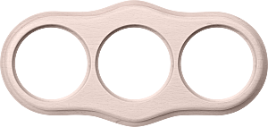 WL20-frame-03 / Рамка на 3 поста (беленый дуб)