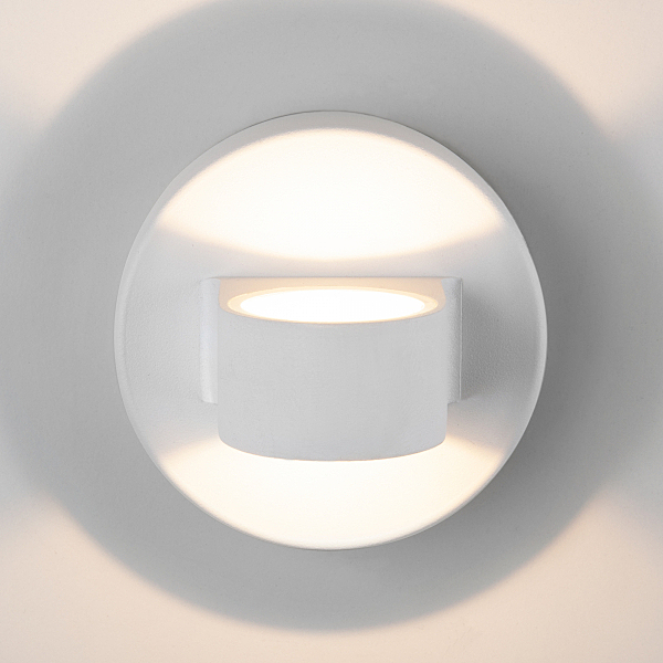 Уличный настенный светильник Techno LED 1523 TECHNO LED Glow белый