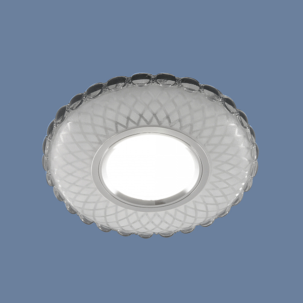 Встраиваемый светильник Elektrostandard 2244 MR16 SL/WH зеркальный/белый