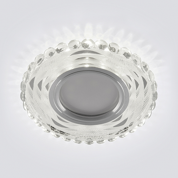 Встраиваемый светильник Elektrostandard 2246 MR16 SL/WH зеркальный/белый