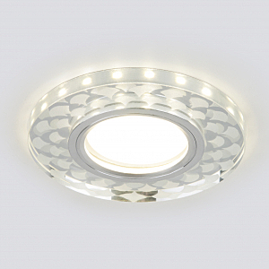 Встраиваемый светильник Elektrostandard 2247 MR16 SL/WH зеркальный/белый