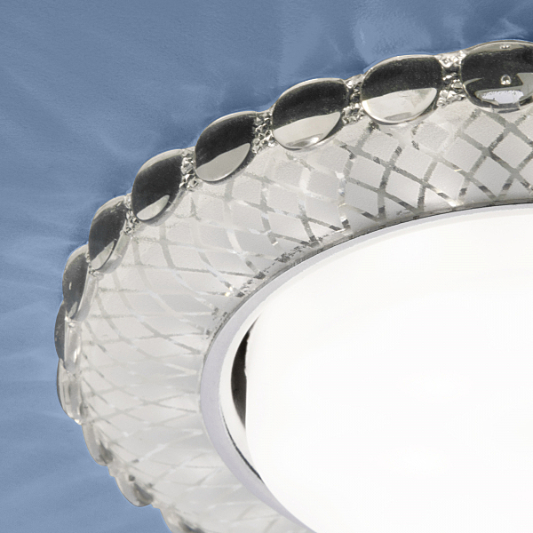 Встраиваемый светильник Elektrostandard 3034 GX53 SL/WH зеркальный/белый