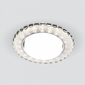 Встраиваемый светильник Elektrostandard 3034 GX53 SL/WH зеркальный/белый