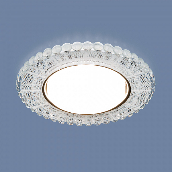 Встраиваемый светильник Elektrostandard 3035 GX53 SL/WH зеркальный/белый