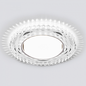 Встраиваемый светильник Elektrostandard 3036 GX53 SL/WH зеркальный/белый