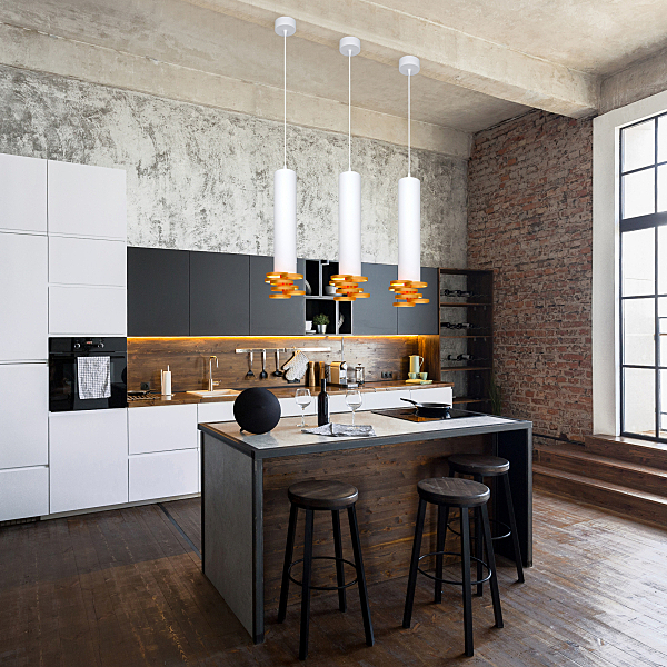 Светильник подвесной DLN103 DLN103 GU10 белый/золото