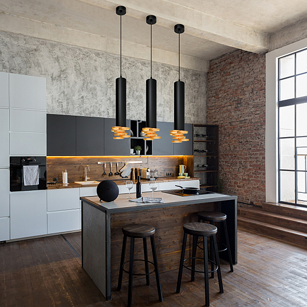 Светильник подвесной DLN103 DLN103 GU10 черный/золото