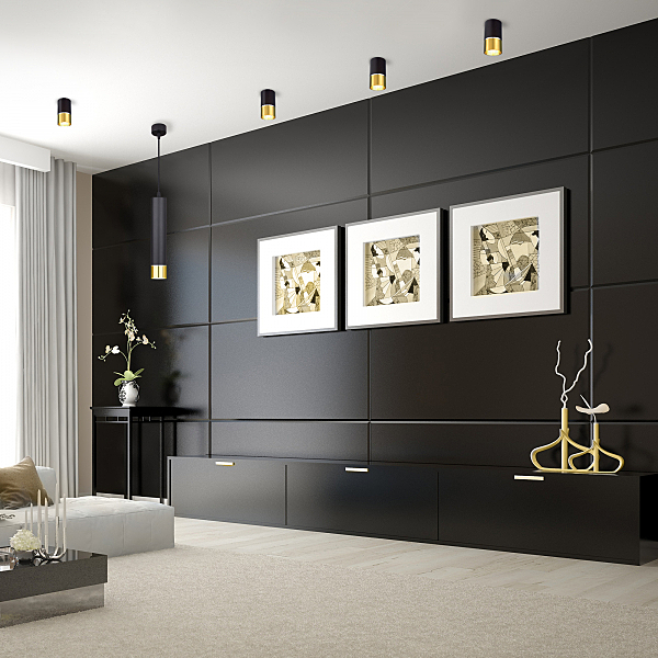 Накладной светильник DLN106 DLN106 GU10 черный/золото