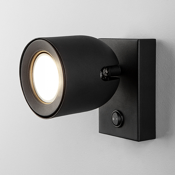 Светильник спот Ogma Ogma GU10 SW чёрный (MRL 1009)