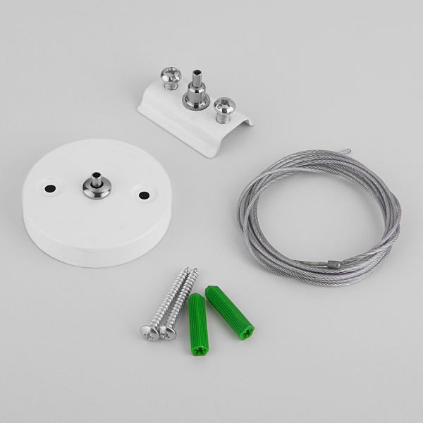 Комплектующие для трек-систем TRF-1-200 TRF-1-200-WH / Набор для подвеса белый (2 м.)