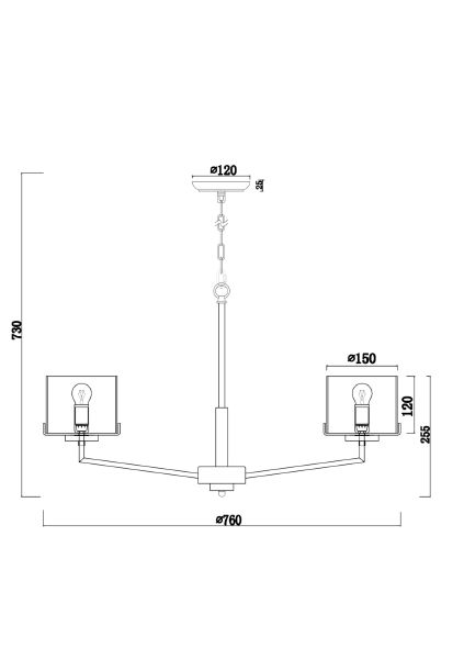 Подвесная люстра Karen FR5096PL-08CH