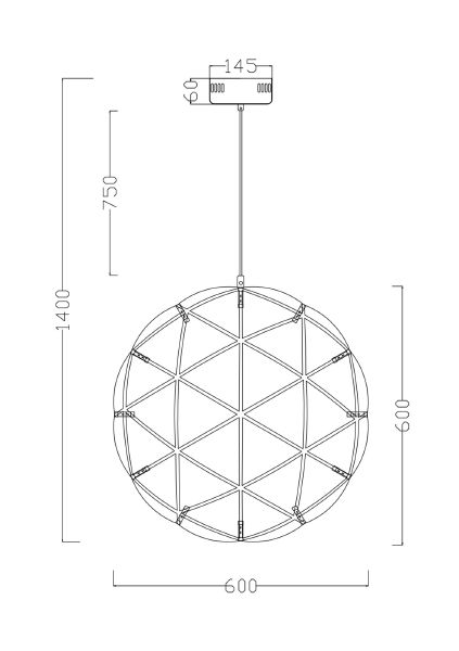 Подвесная люстра Amber FR5099PL-L45CH