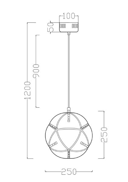 Подвесная люстра Amber FR5099PL-L6CH