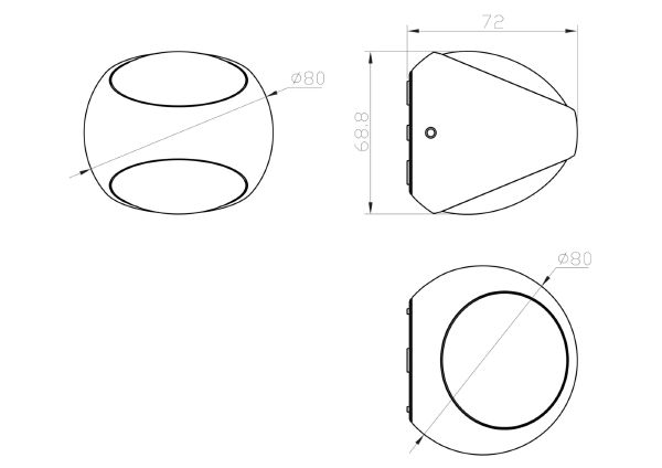 Настенный светильник Stream O032WL-L6W3K