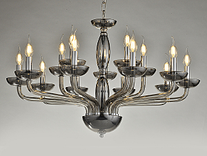 Подвесная люстра 12600 12615/C smoke