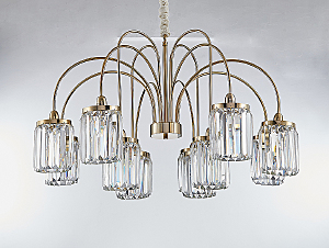 Подвесная люстра 4500 4508+4/C gold