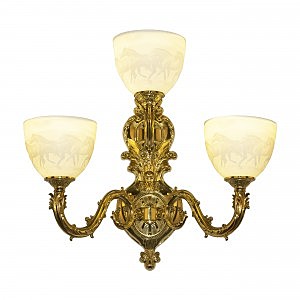 Настенное бра 7101 7101B16/2+1/210 G P1 U Horse